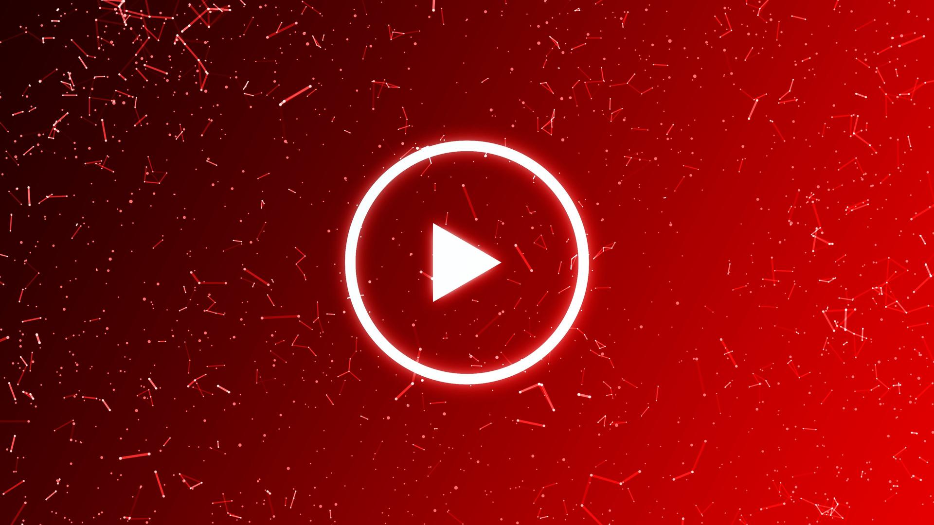 Futuristic play button background